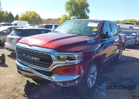 2022 Ram 1500 Limited 4X2 5'7 Box из США, поврежденный, VIN 1C6RREHT6NN232046